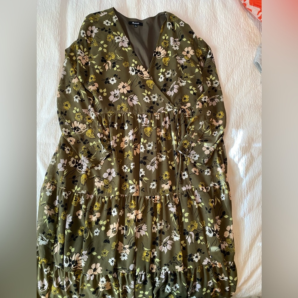 Madewell long sleeve maxi dress
